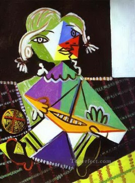  barco pintura - La chica del barco Maya Picasso 1938 Pablo Picasso